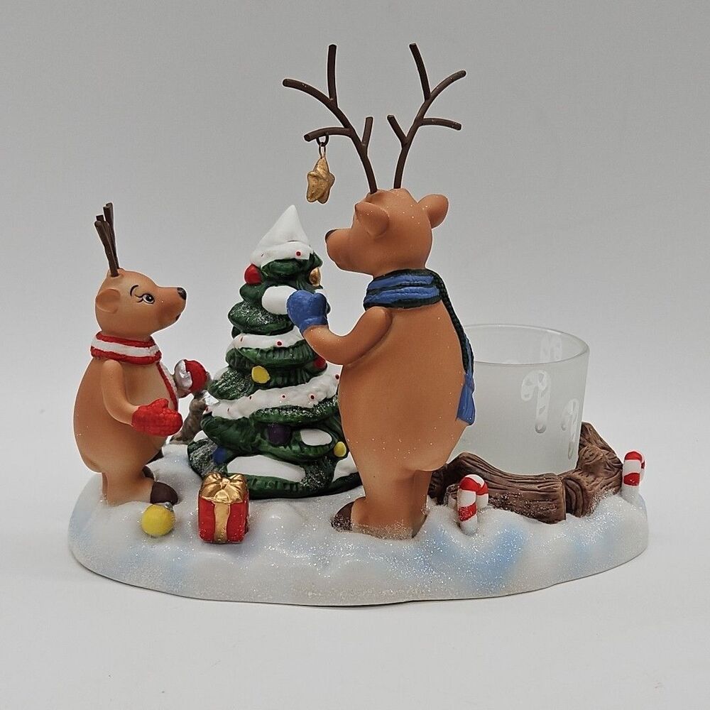 PARTYLITE REINDEER CHRISTMAS VOTIVE CANDLE HOLDER P8536 DECORATING XMAS TREE BOX - Picture 3 of 10